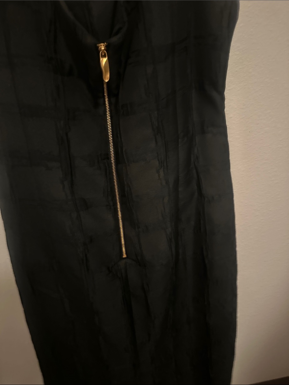 Donna Karan Black Midi Slip Dress - Picture 3 of 4